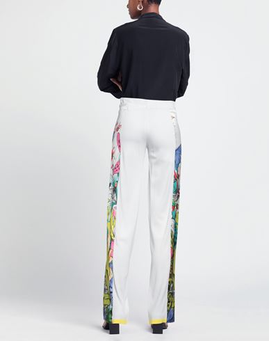 Z. o.e. Zone Of Embroidered Woman Pants White Size S Viscose, Polyamide, Polyester, Cotton, Elastane