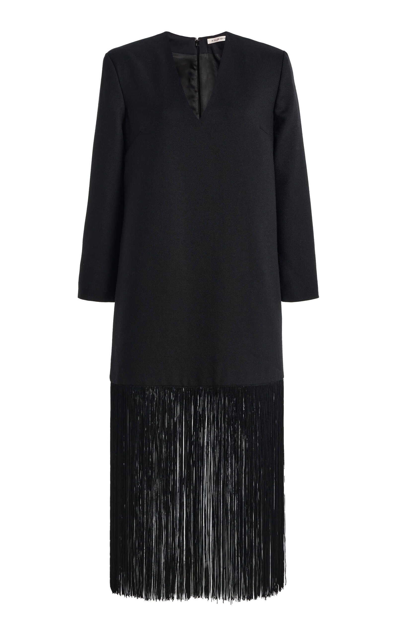 Mella Fringed Virgin-Wool Midi Dress - Moda Operandi