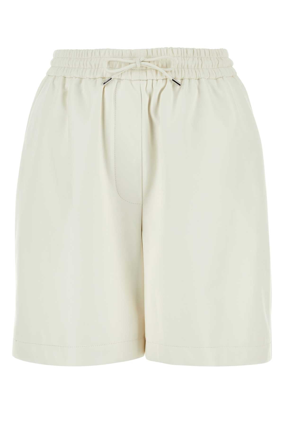 Leather Shorts — White