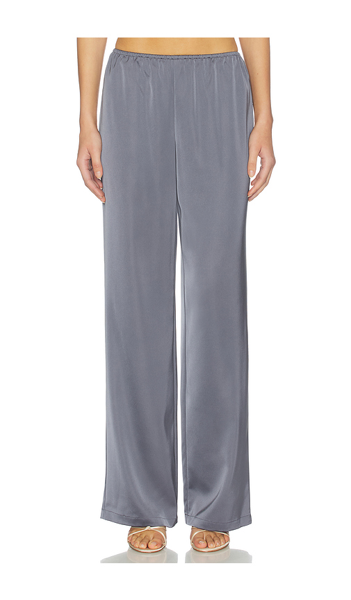 ALL THE WAYS Joelle Satin Pant in Grey. L also in M, S, XL