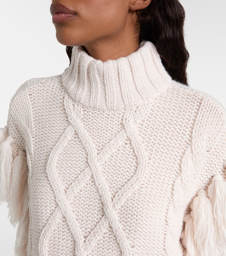Turtleneck wool-blend sweater
