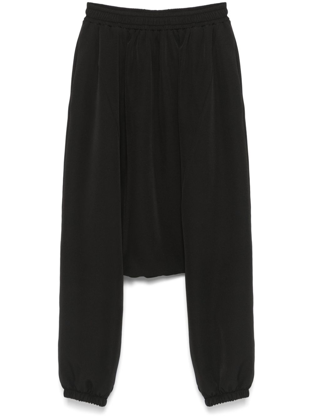 Drop-crotch trousers - Black