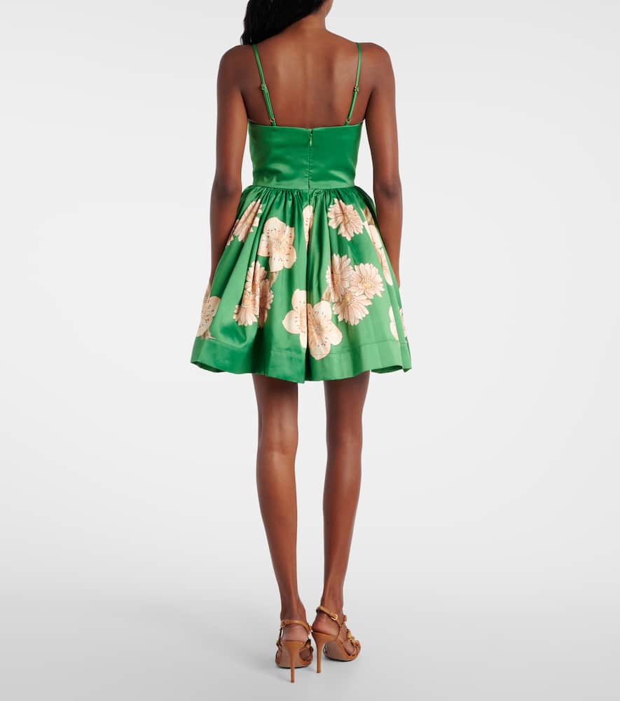 Alémais Floral gathered minidress