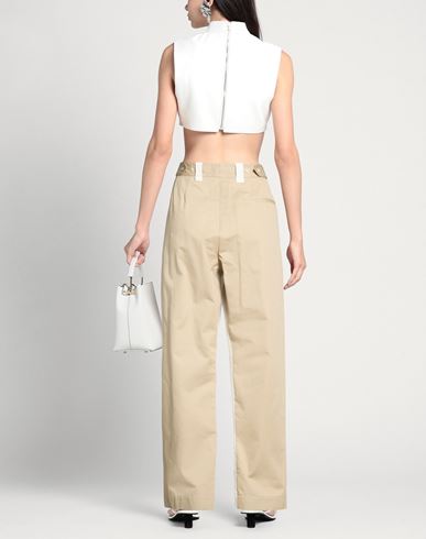 Woman Pants Beige Size 4 Silk, Cotton