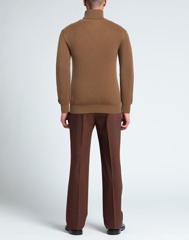 Robe Di Kappa Man Turtleneck Camel Size M Wool, Acrylic