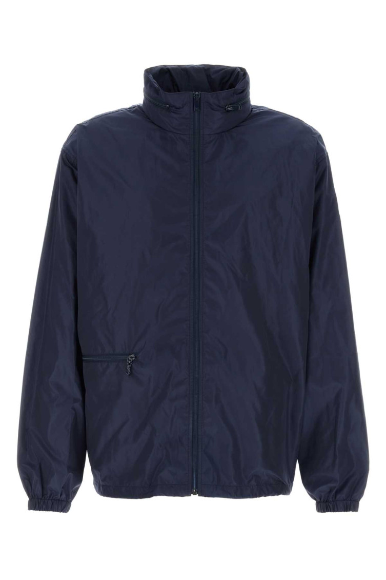 Saint Laurent - nylon windbreaker jacket high collar cuff