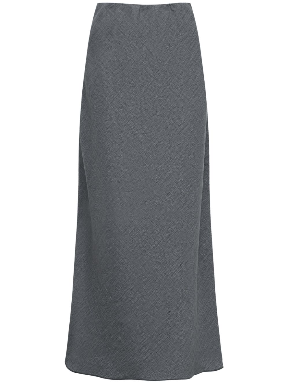 A-line linen skirt - Grey