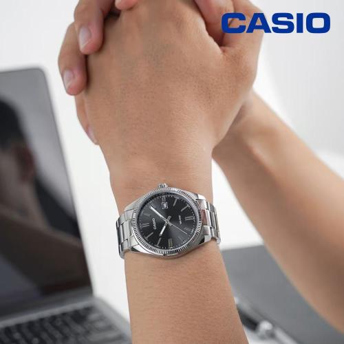 Casio 백화점AS 카시오 빈티지 클래식 MTP-1302D-1A1VDF 메탈 시계 남여공용 손목시계 지코스모 공식수입