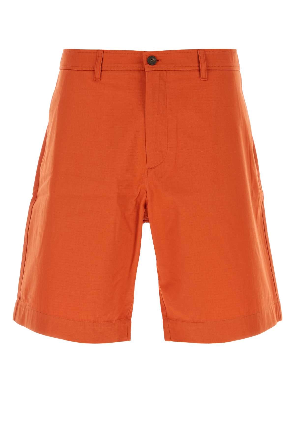 Cotton Shorts — Orange