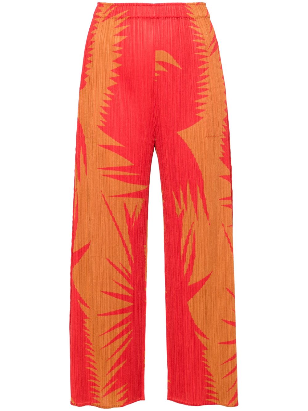 Piquant wide-leg trousers - Red
