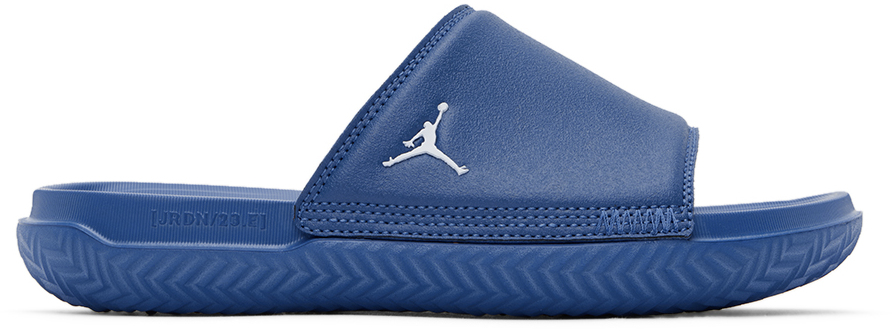 Kids Blue Jordan Play Big Kids Slides Sandals