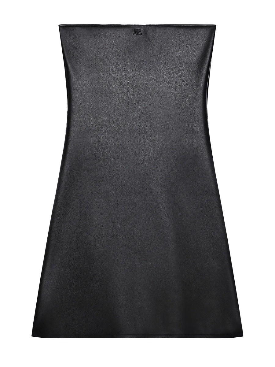 Draped Polywool Bustier Minidress on Sale