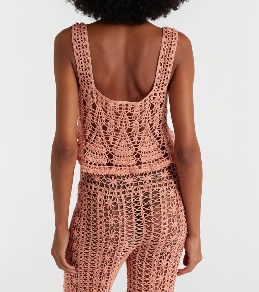 Cotillion crochet cotton crop top