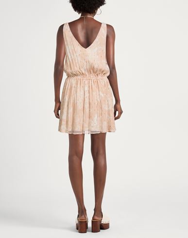 Conscious Woman Mini dress Blush Size XXS Viscose, Metallic fiber