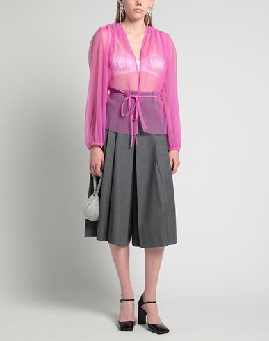 Forte_forte Woman Shirt Magenta Size 2 Polyester, Metallic Polyester