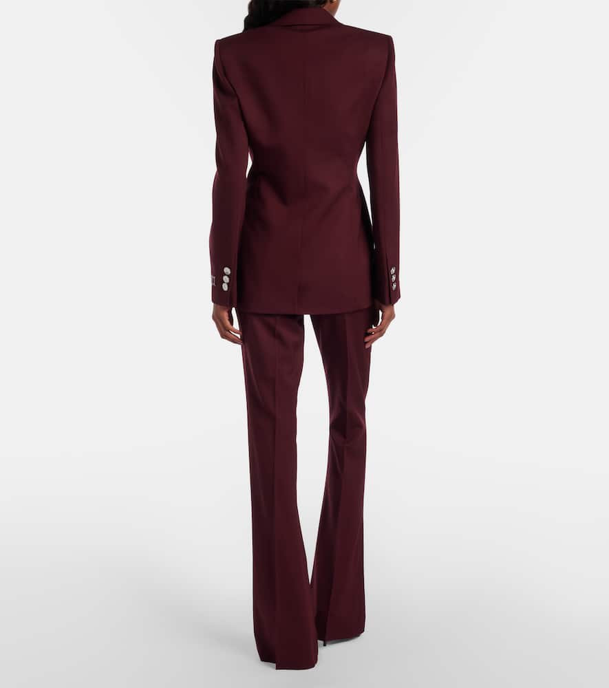 Wool flared pants