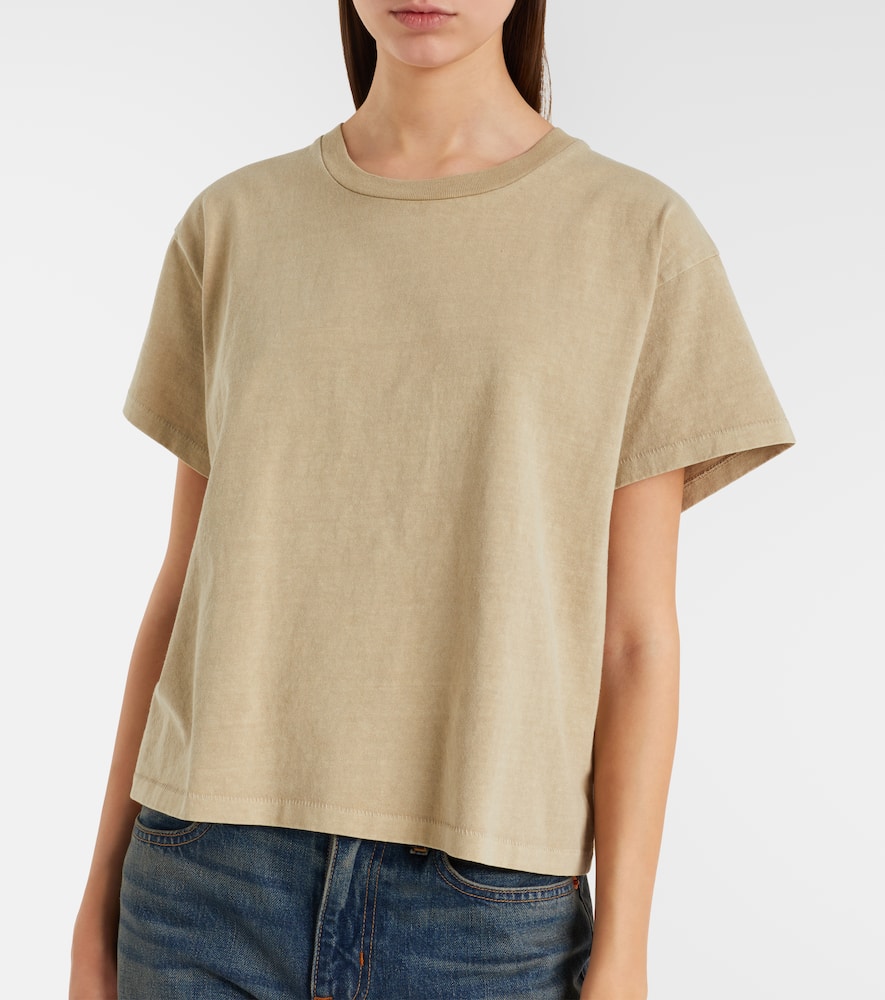 Square cotton jersey T-shirt
