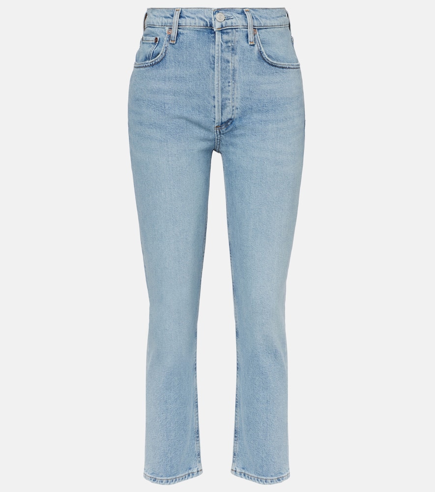 Riley high-rise straight jeans