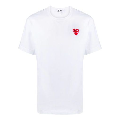 Basic T-Shirt Red Family Heart 'White'