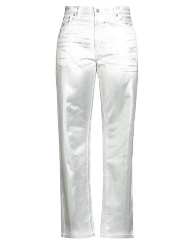 Woman Jeans Silver Size 30 Cotton