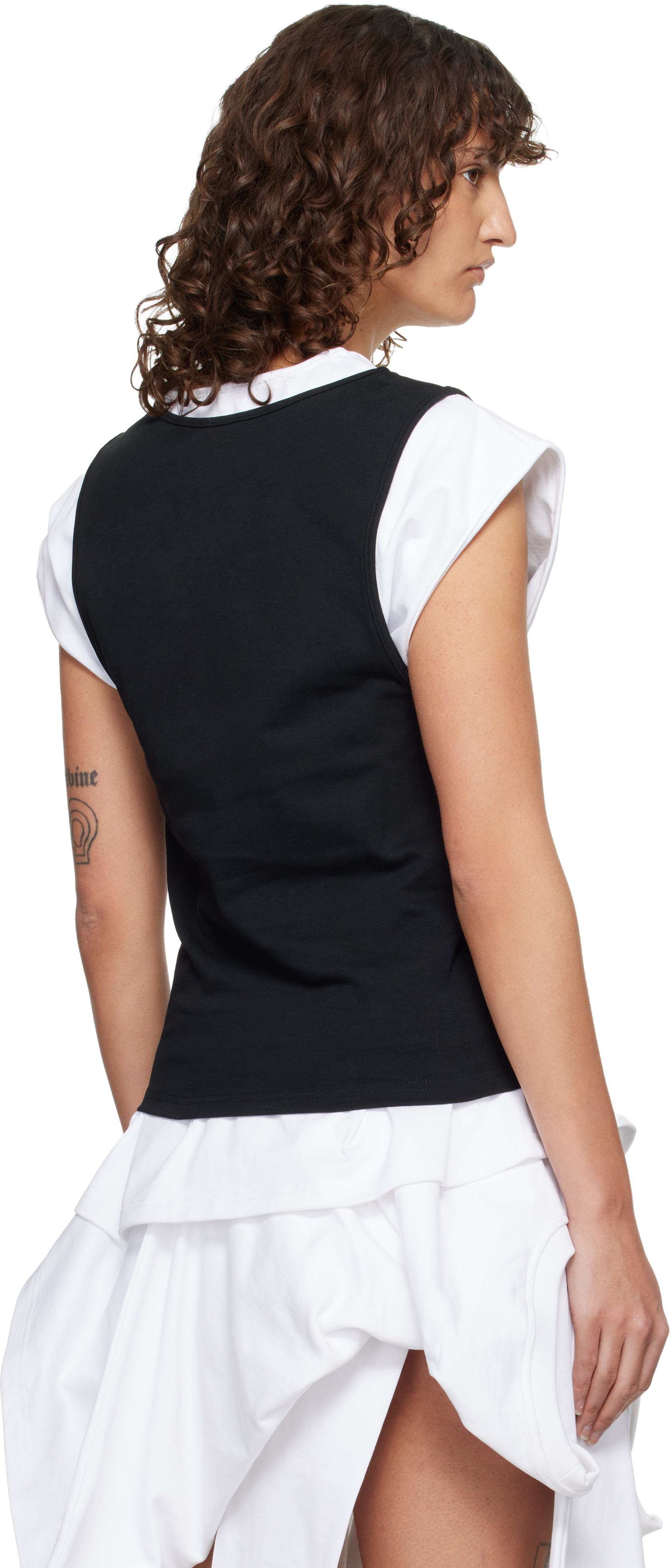 Black & White Tank-Layer T-shirt