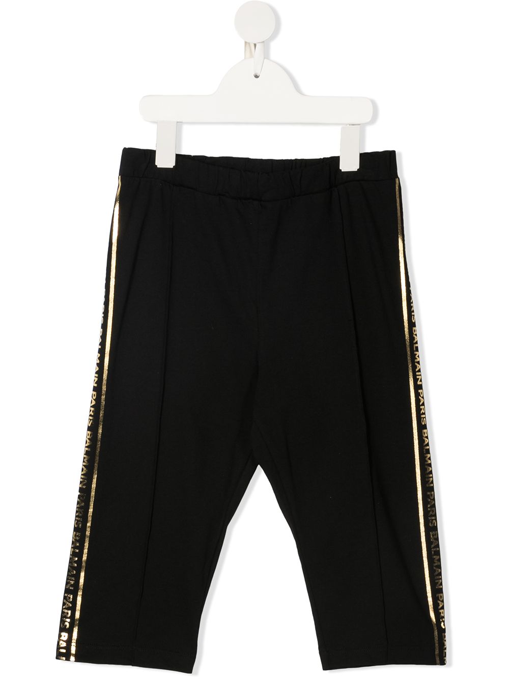 TEEN side-stripe shorts - Black