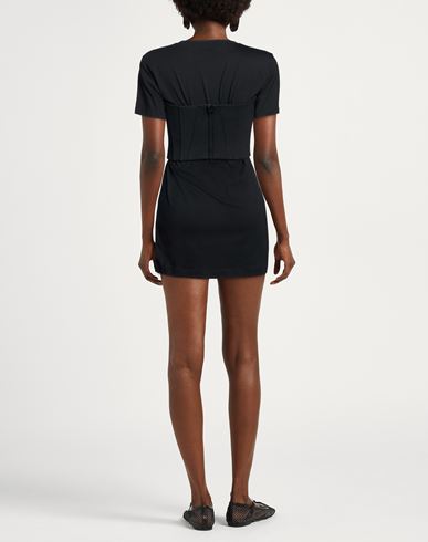 Woman Mini dress Black Size 6 Cotton