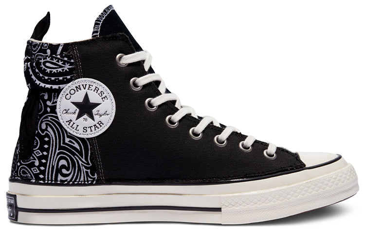 Paisley Print Chuck Taylor All Star 1970s Sneakers Black/White