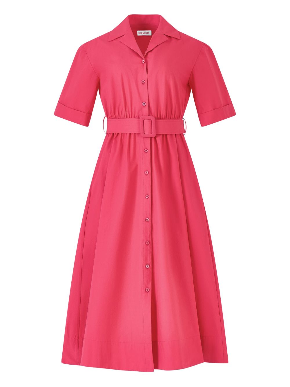 Cotton midi dress - Pink