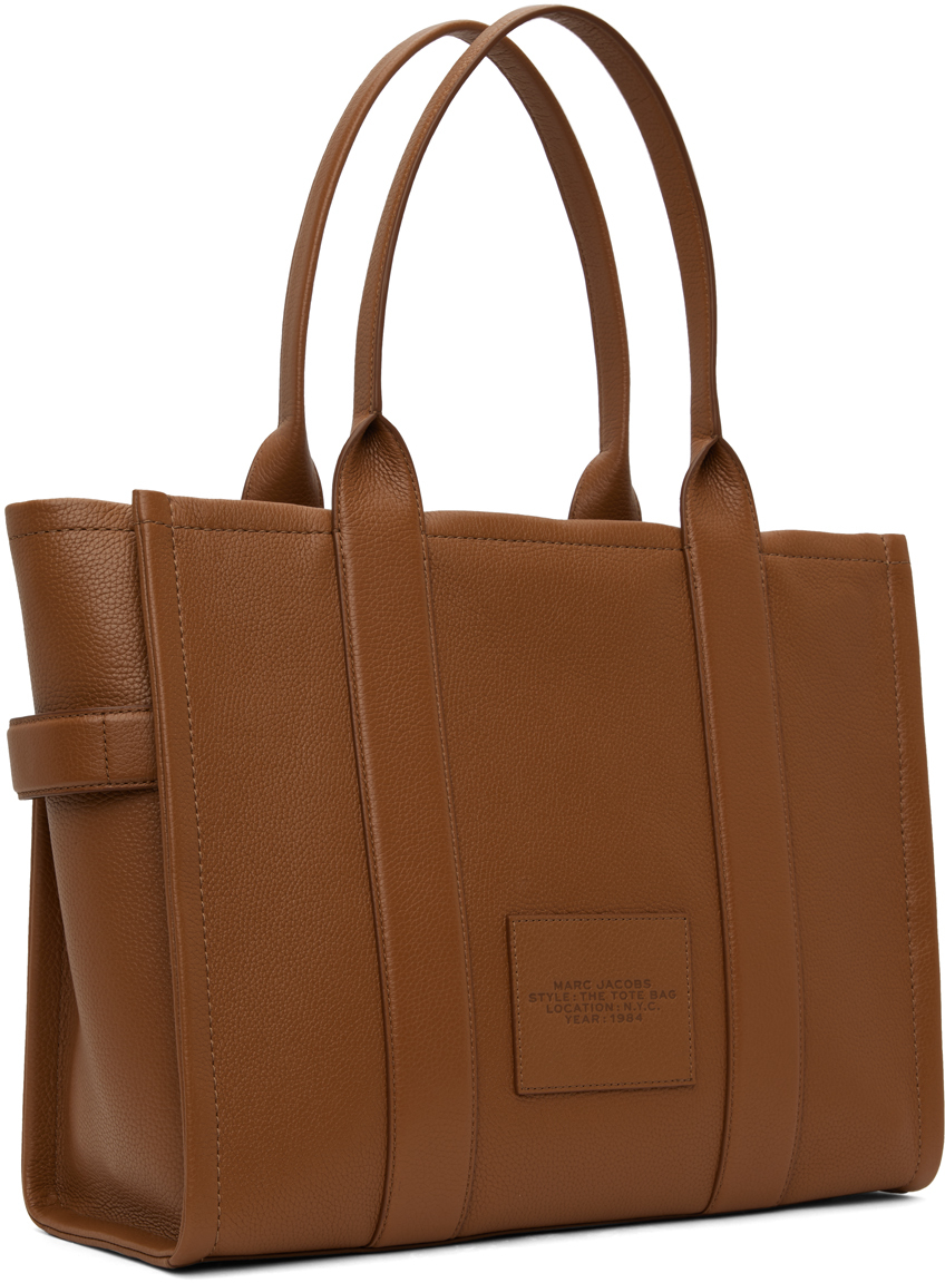 Marc Jacobs Brown 'The Leather Large' Tote