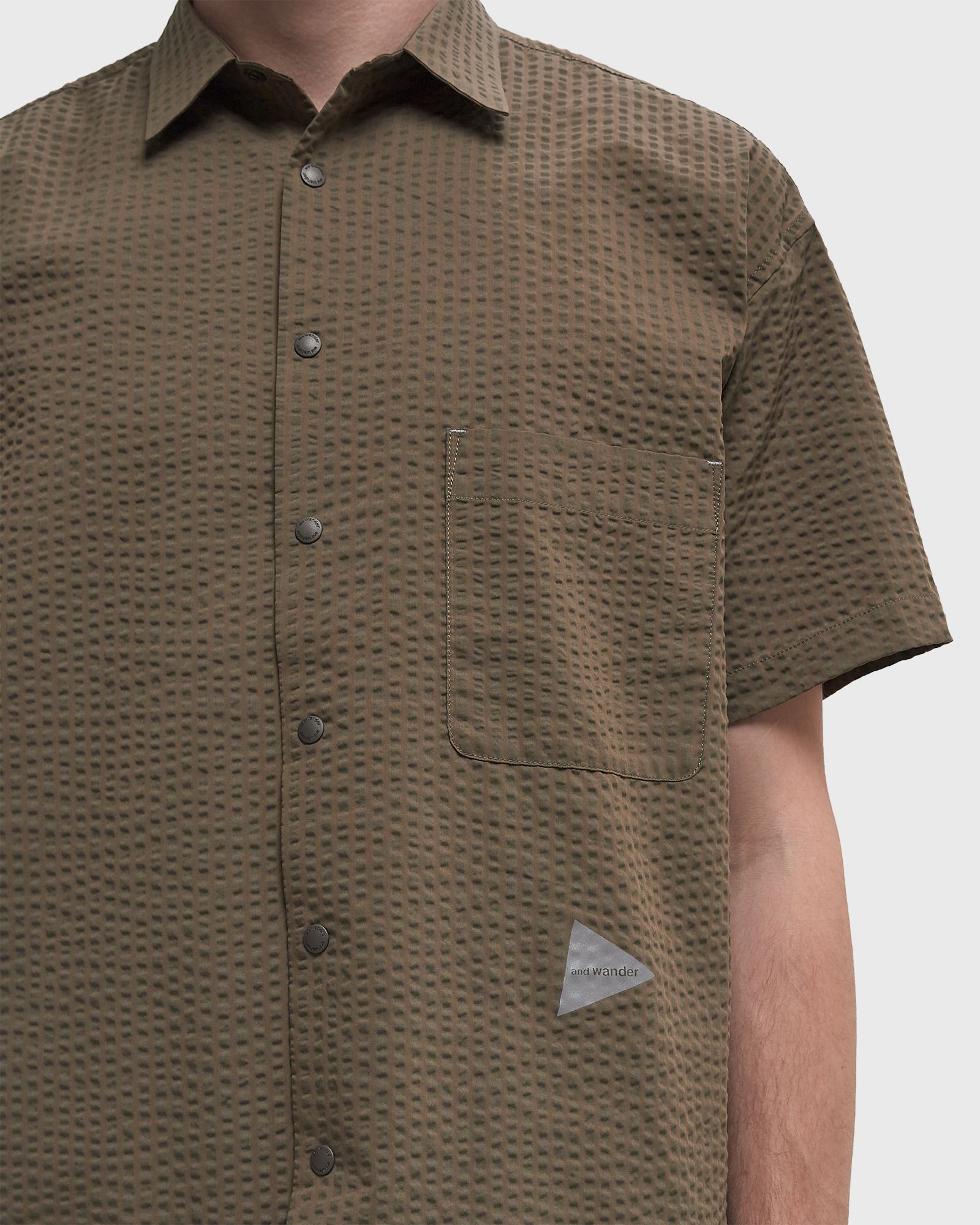 DRY SOFT SEESUCKER SS SHIRT beige male Shortsleeves now available at BSTN