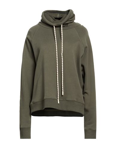 Chocolat Woman Sweatshirt Dark green Size 0 Cotton, Elastane