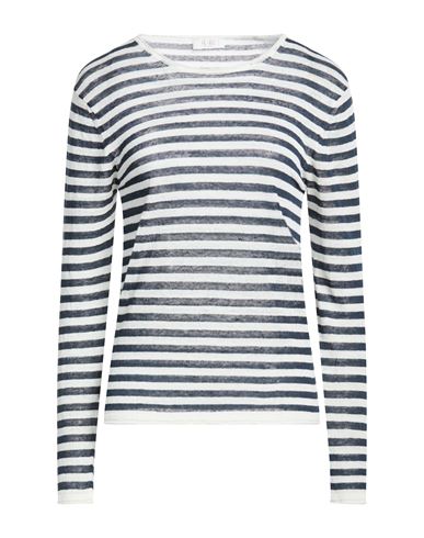 Woman Sweater Midnight blue Size S Linen, Polyamide