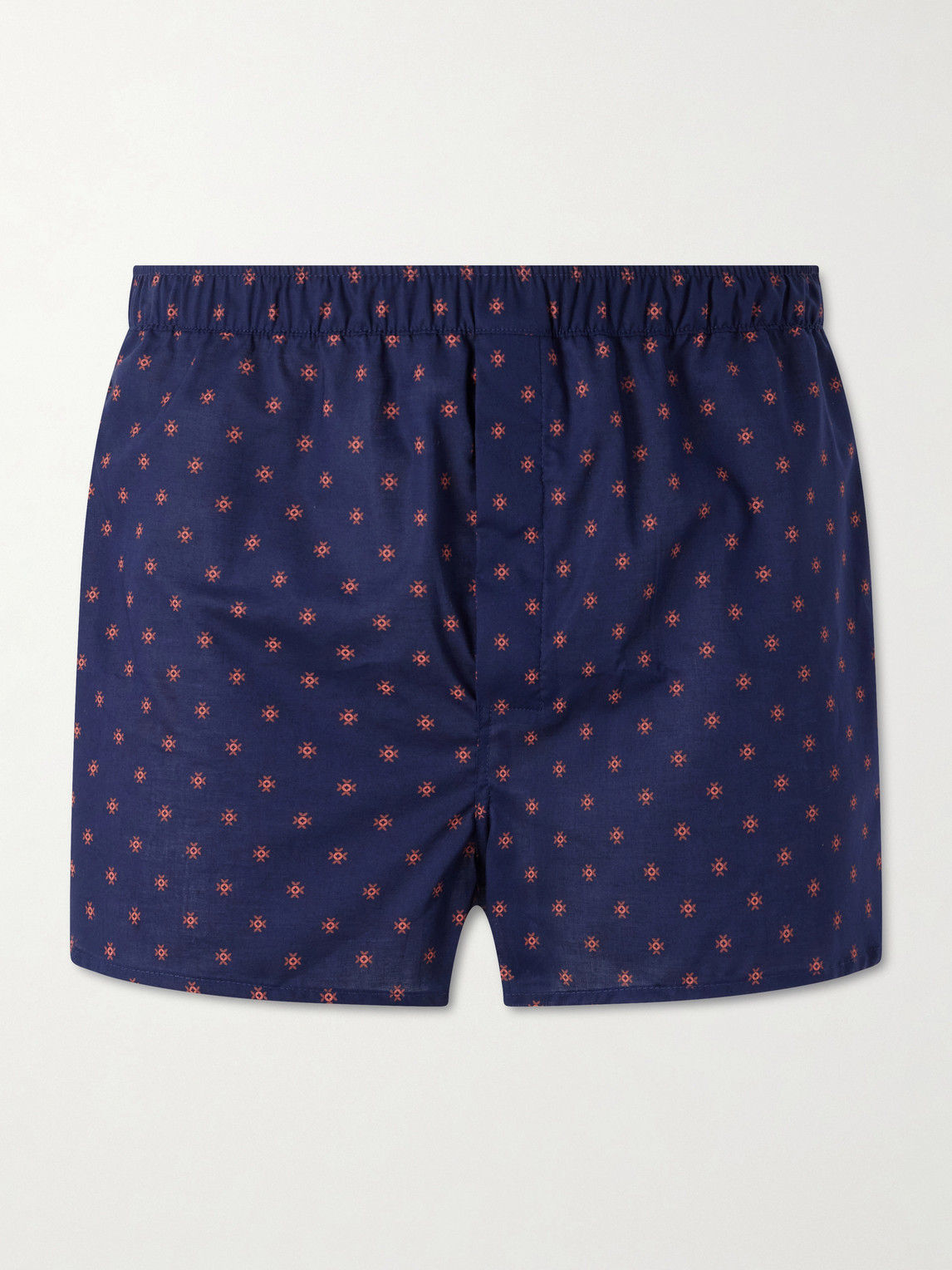 Nelson 109 Printed Cotton Boxer Shorts - Men - Blue