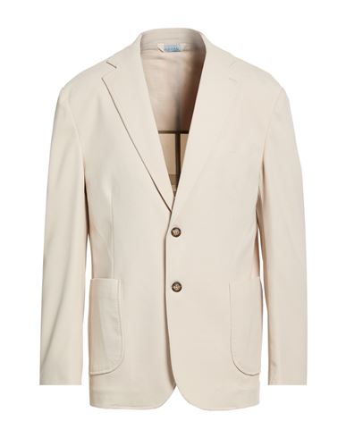 Man Blazer Beige Size 46 Polyester, Viscose, Elastane