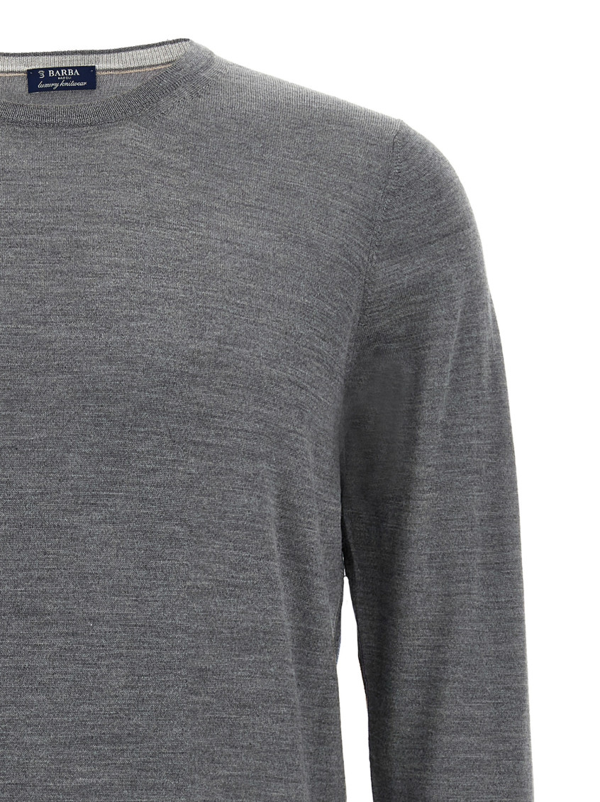 Grey Wool and silk sweater