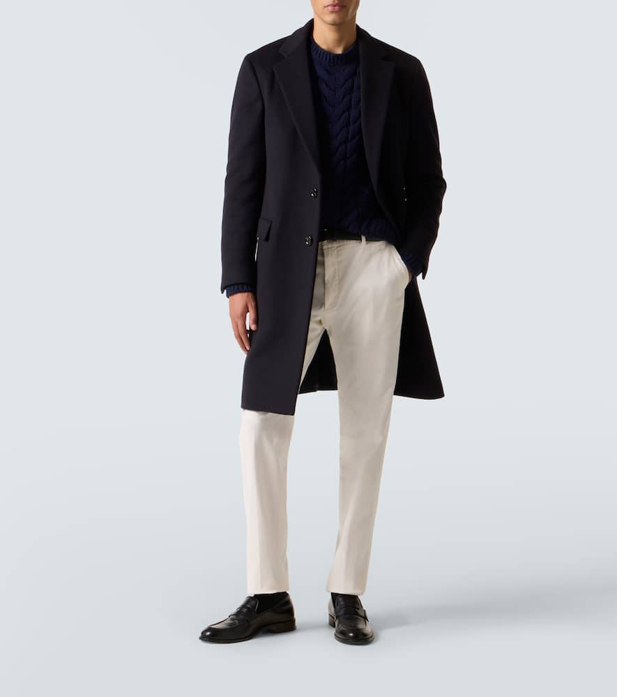 Cable-knit cashmere sweater