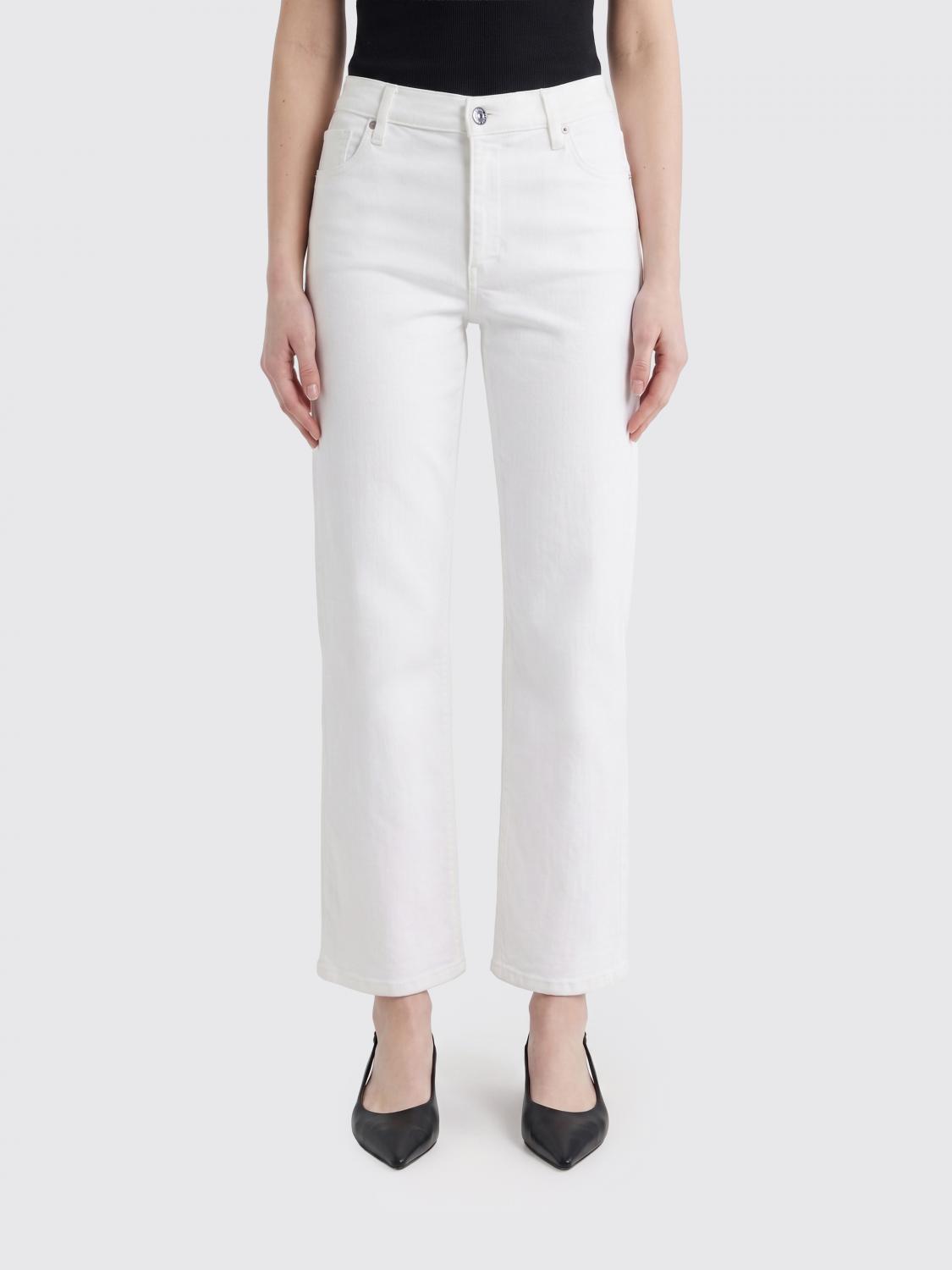 Jeans Woman color White
