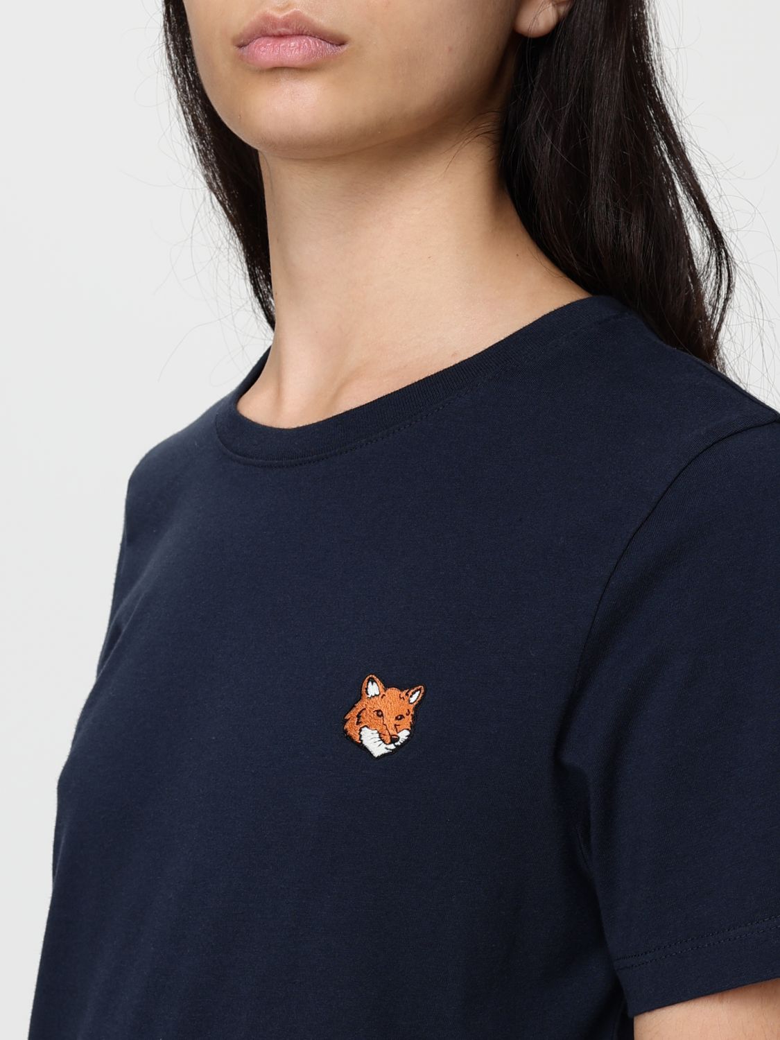 T-Shirt MAISON KITSUNÉ Woman color Blue