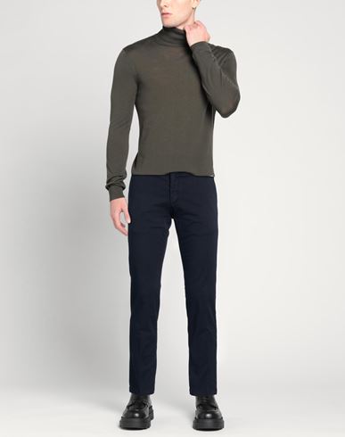 Man Pants Midnight blue Size 40 Cotton, Elastane