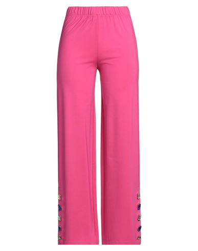 Woman Pants Fuchsia Size S Viscose, Polyamide, Elastane