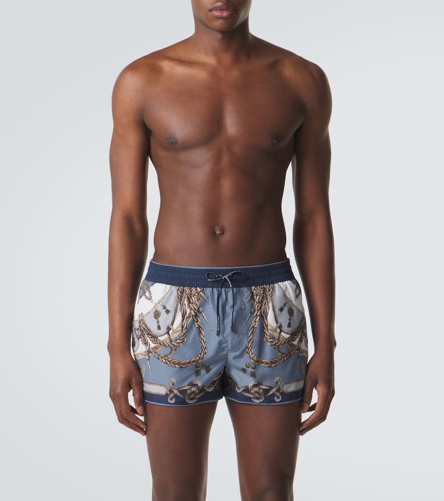 Printed swim trunks
