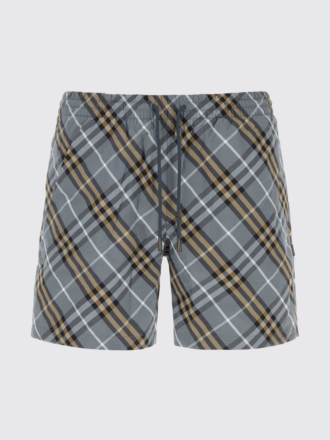 Burberry - check pattern beach shorts side pocket