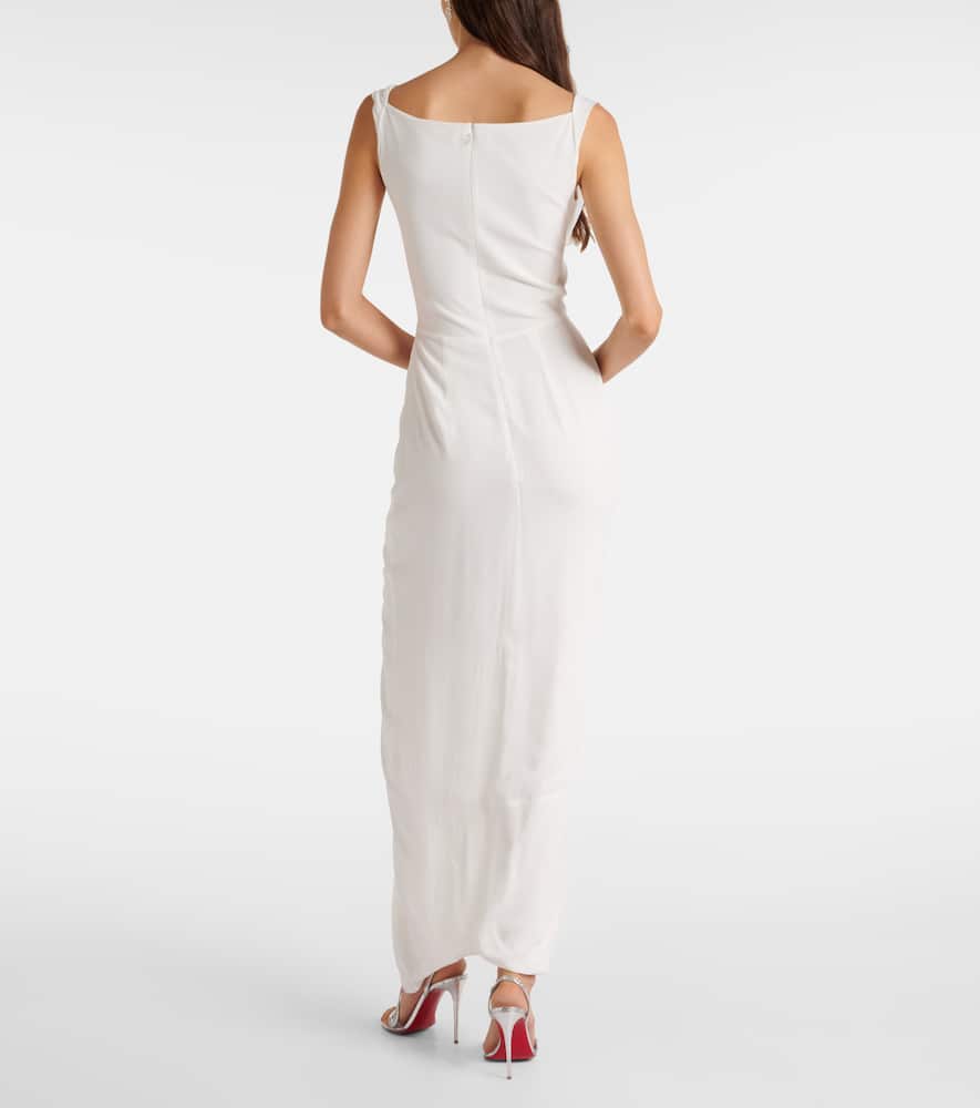 Vivienne Westwood Panther gathered asymmetric maxi dress