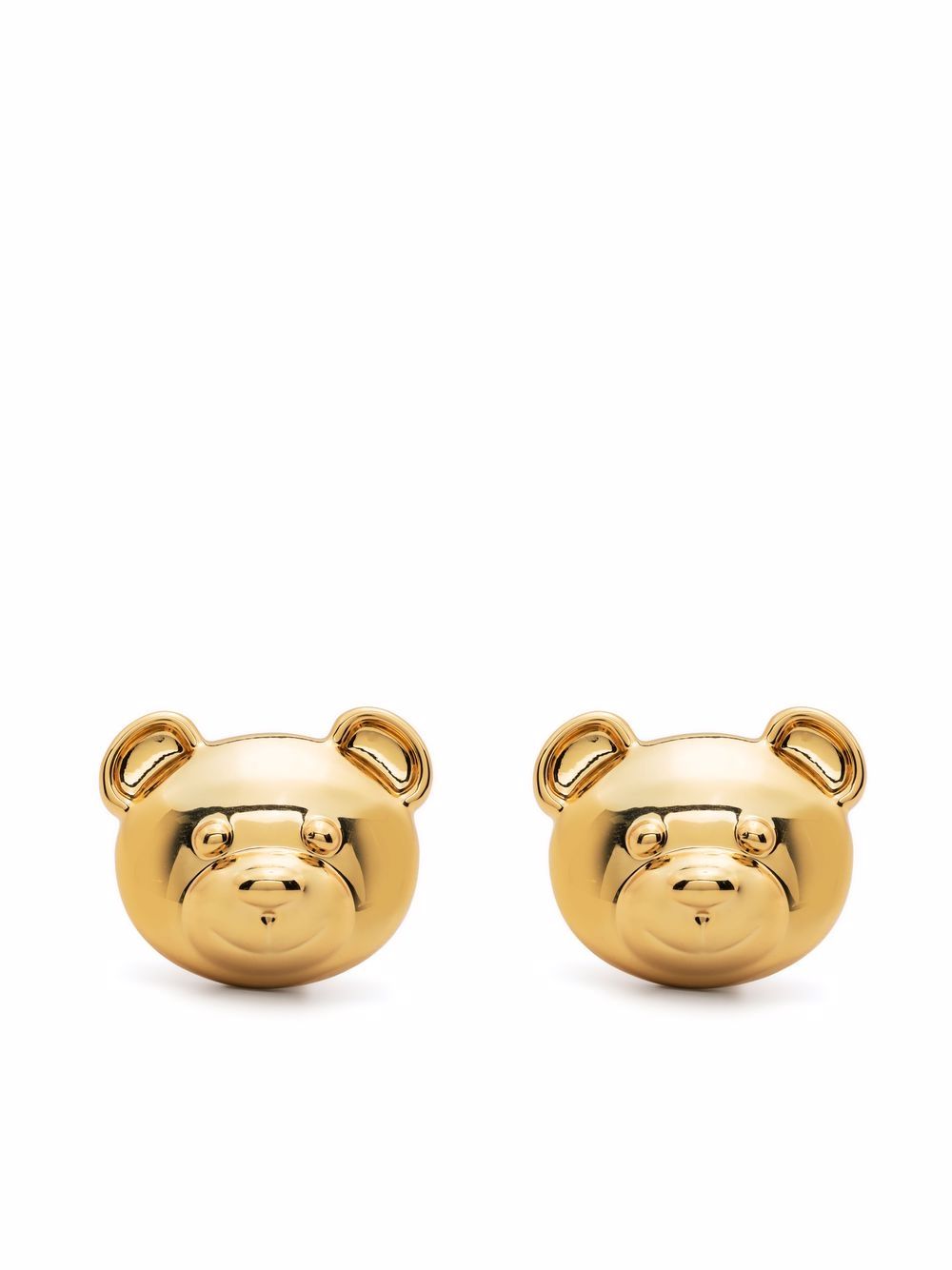 Teddy Bear clip-on earrings - Gold