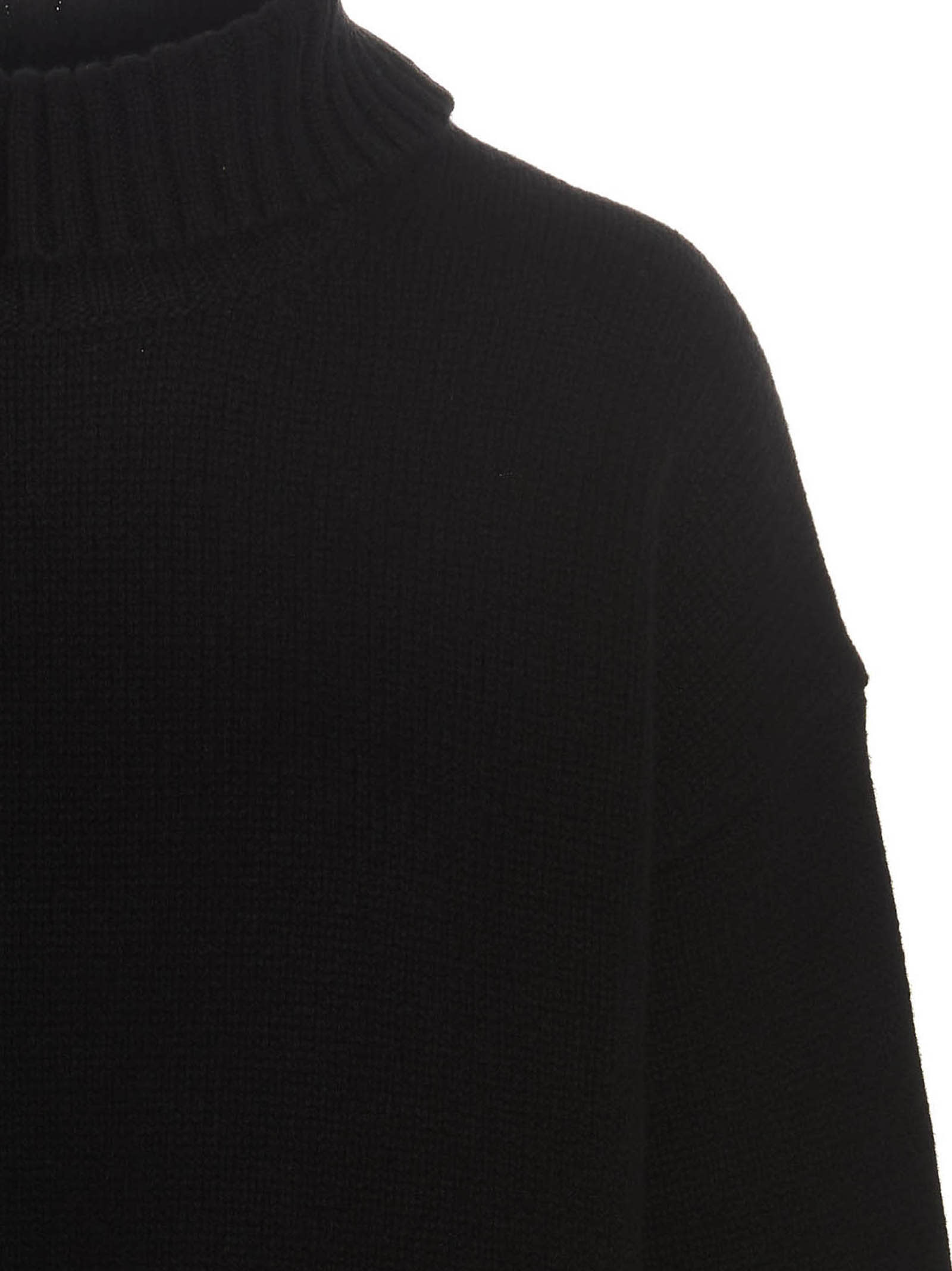 Roll-neck loose-fit jumper