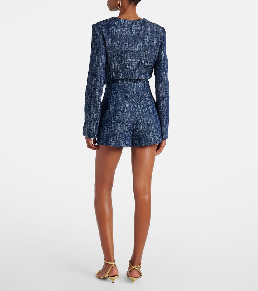 Cotton tweed shorts