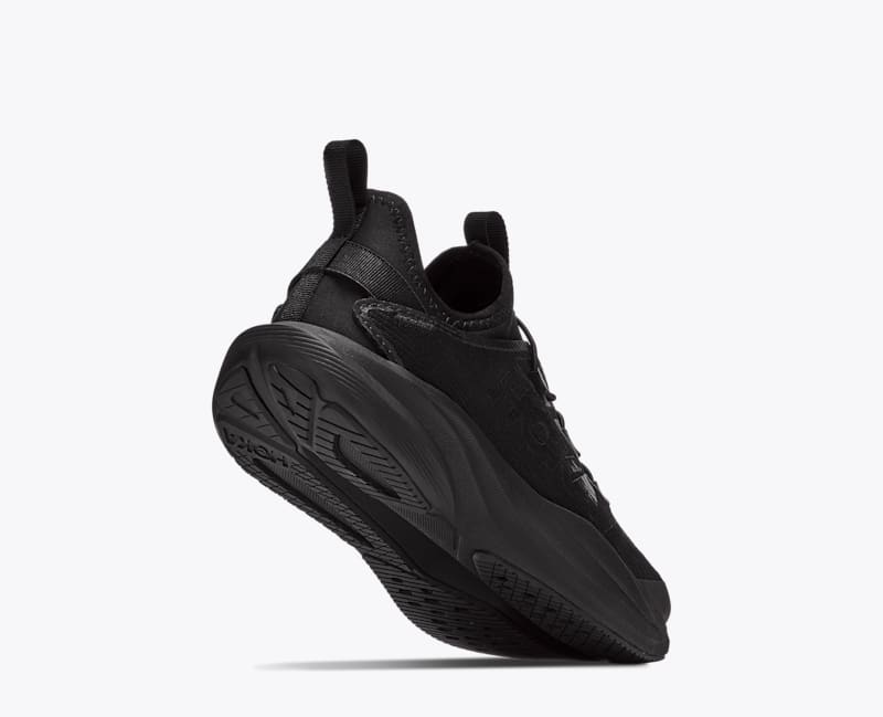 HOKA Mach 7 Little Kids Shoes in Black/Black