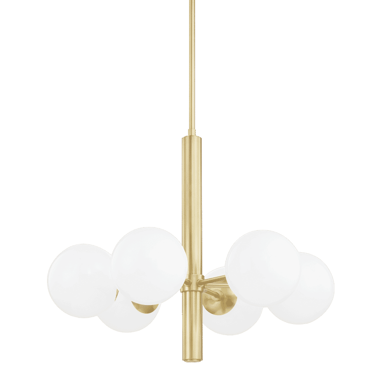 Mitzi Stella 6-Light Chandelier in Aged Bra