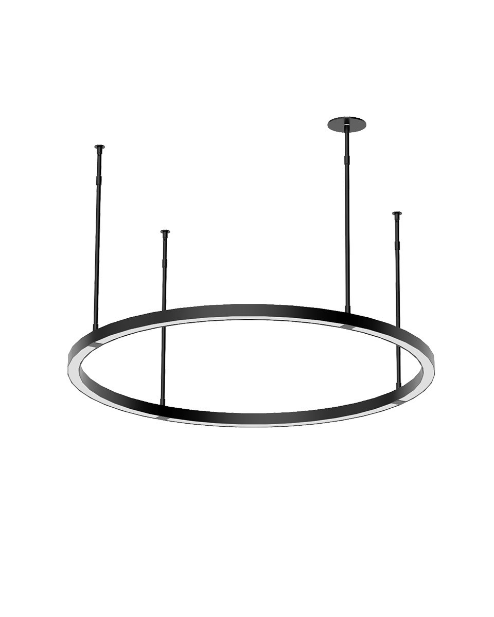 Nightshade Black LED Chandelier from the Stagger Collection
